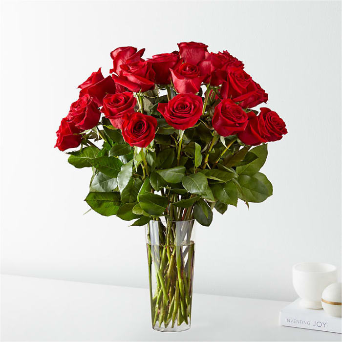 Timeless Long Stem Red Rose Bouquet
