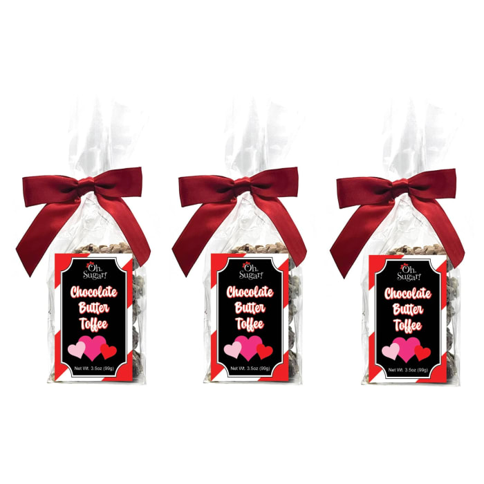 Valentine's Day Chocolate Almond Butter Toffee