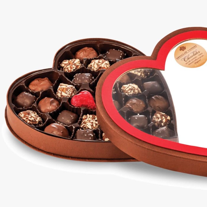 Triple Treat Valentine Heart Chocolate Box