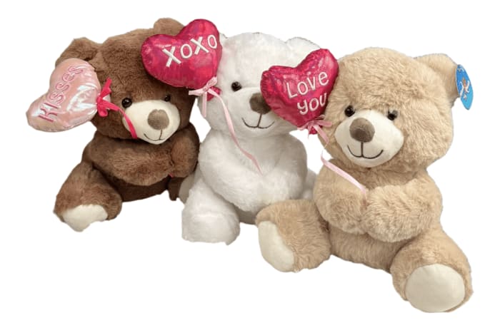 9" Valentine Balloon Bear