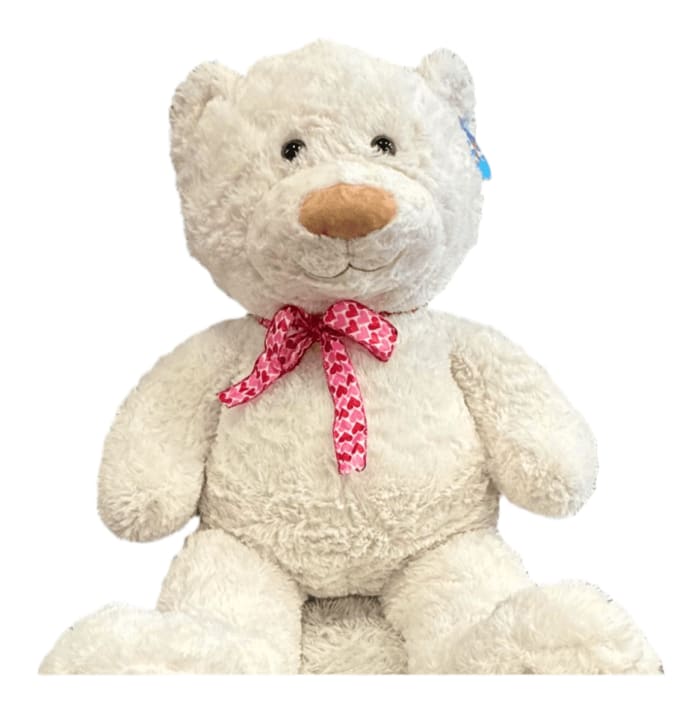 37" Large Cuddle Bear Cream