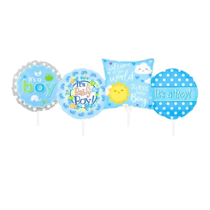 It's A Boy Stick Balloon
