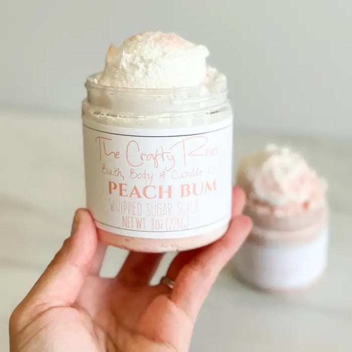 Whipped Peach Bum Sugar Scrub
