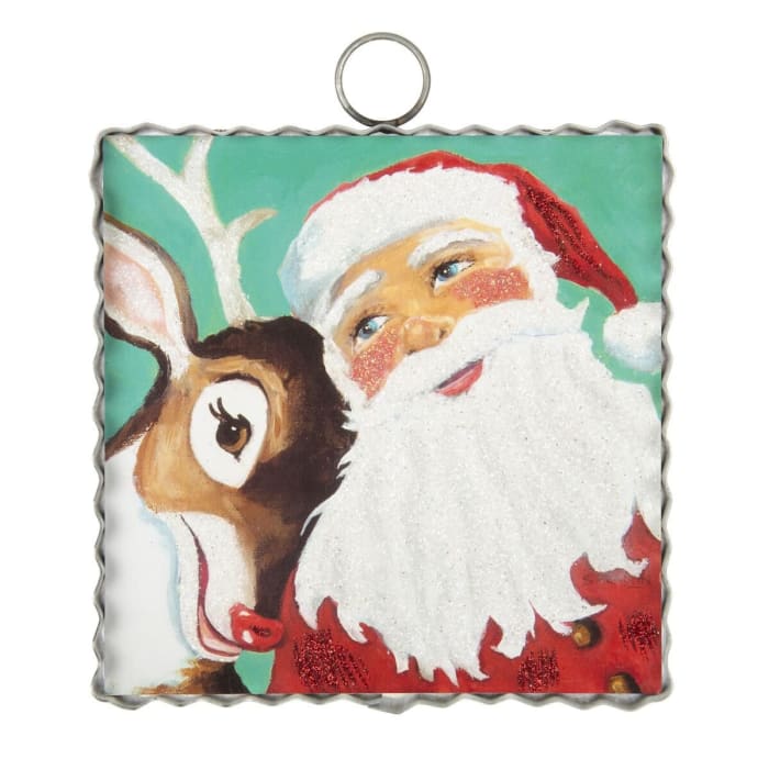 Mini Santa Selfie Print