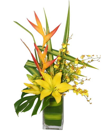 5-STAR FLOWERS VASE ARRANGEMENT