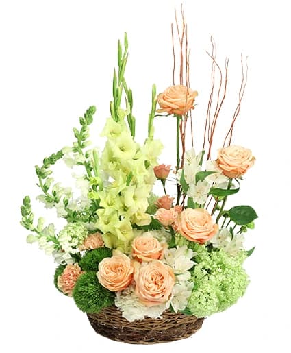 GARDEN HARMONY BASKET ARRANGEMENT
