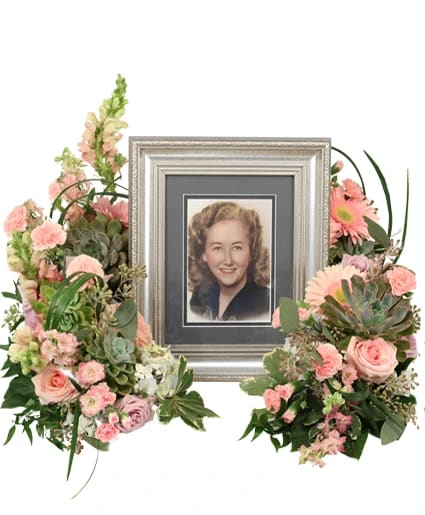 TOUCHING TRANQUILITY MEMORIAL FLOWERS  (FRAME NOT INCLUDED)