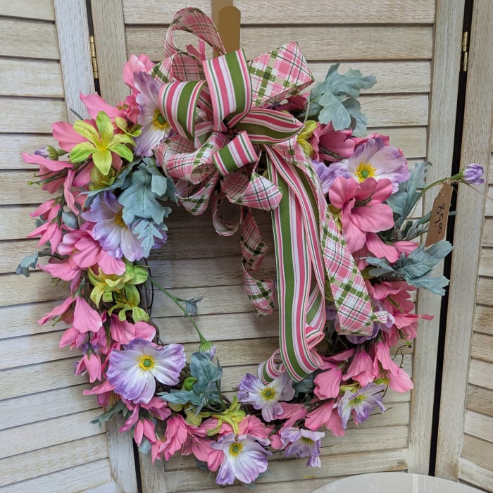 Pink Passion Silk Wreath