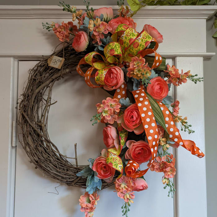 Orange Crush Silk Wreath