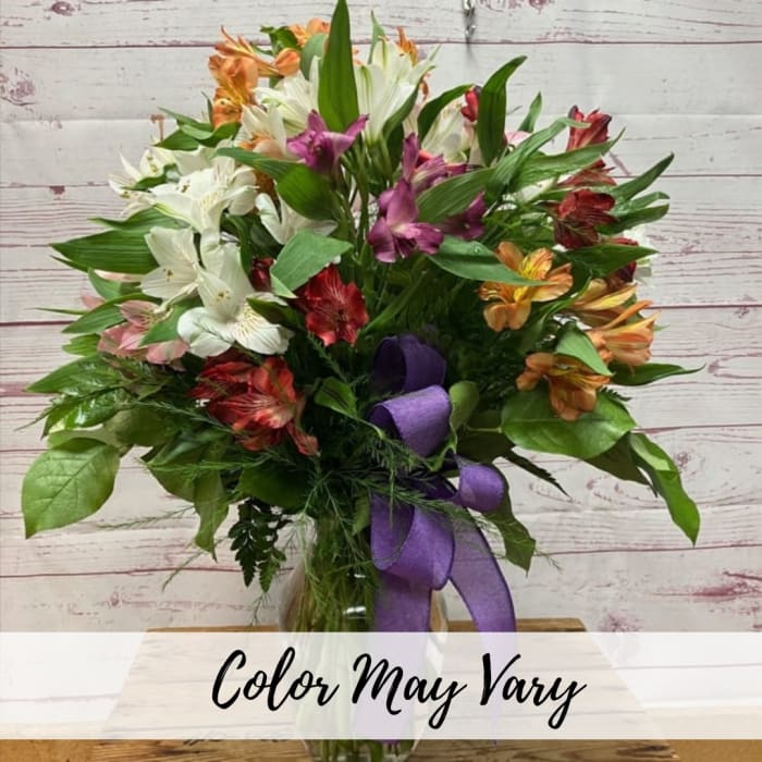 Awesome Alstroemeria Vased Arrangement