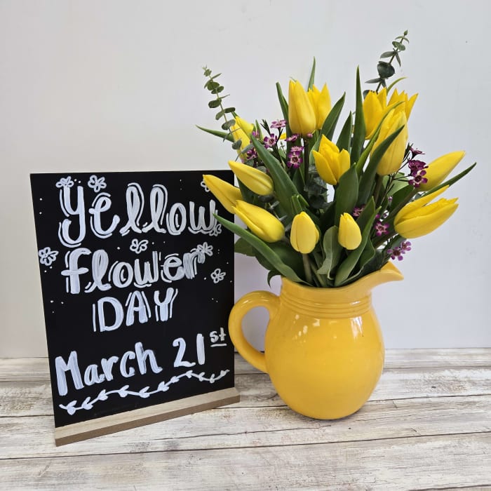 Yellow Tulips Pitcher