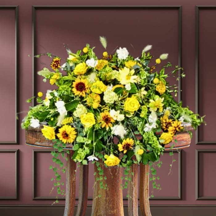 Golden Amber - Casket Spray