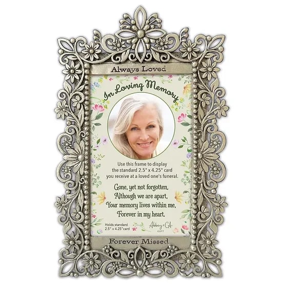 ALWAYS LOVED CARD FRAME WITH EASEL IN BOX