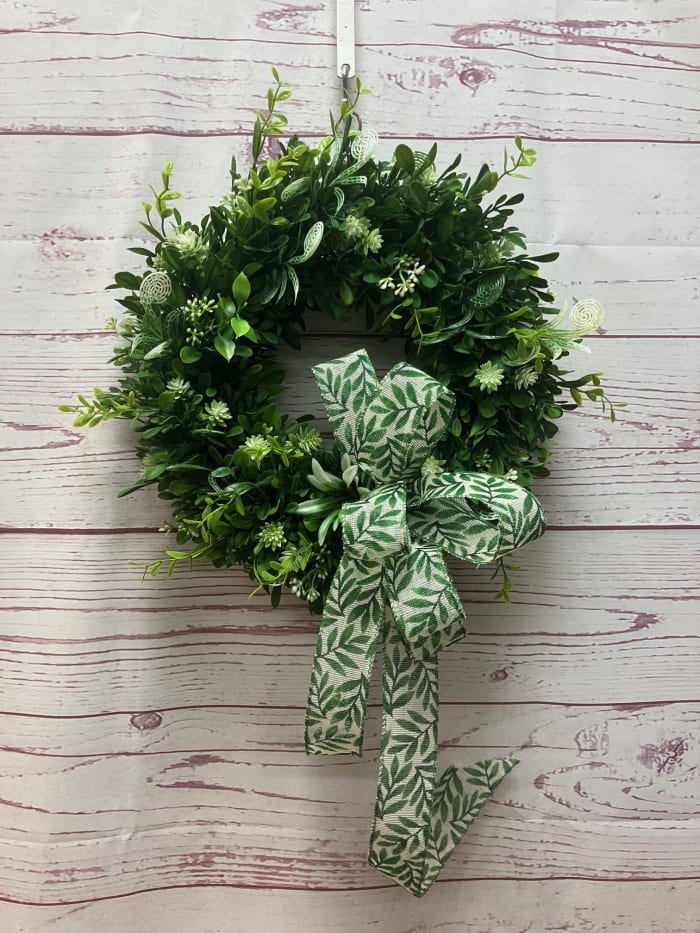 Contemporary Boxwood (Artificial) Wreath