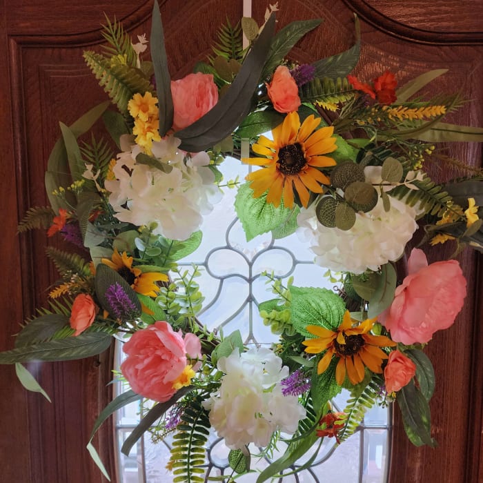 Mix colorful wreath