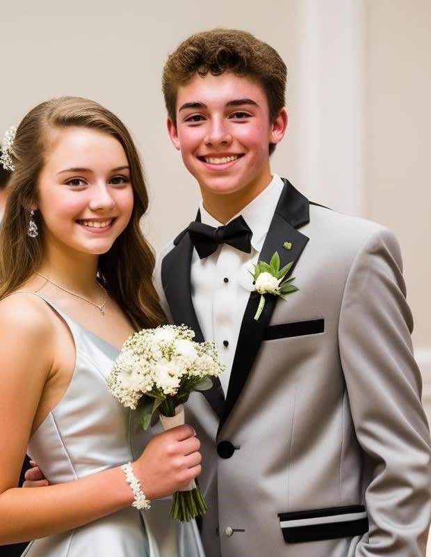 Ivory Kiss Hand-Tied Bouquet and Boutonniere