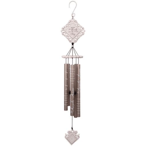 35" In Angels’ Arms Vintage White Chime
