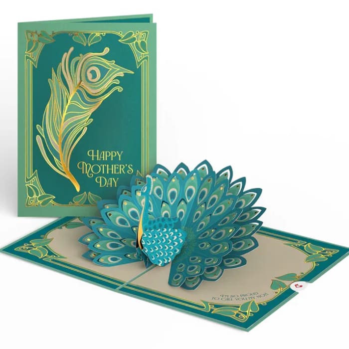 Lovepop Art Deco Mother's Day Peacock