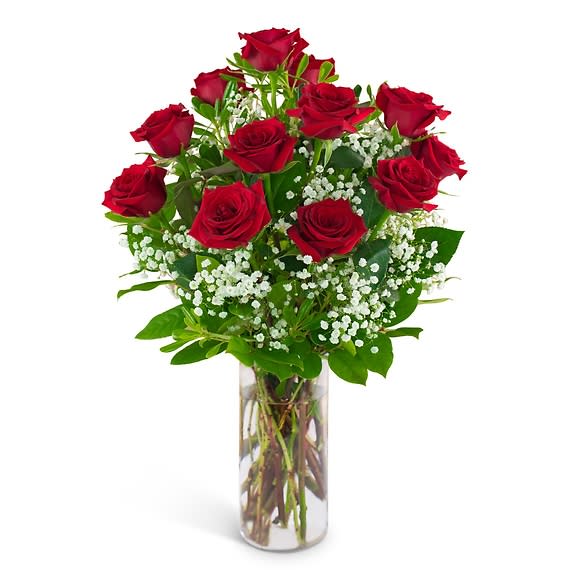 Dozen Classic Roses and a Million Stars