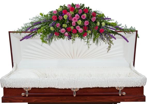 Forever Cherished Full Casket Spray