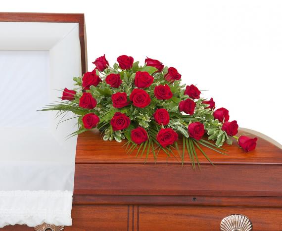 Simply Roses - 24 Rose Half Casket Spray