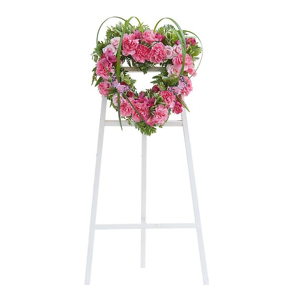 Peaceful Pink Heart Spray