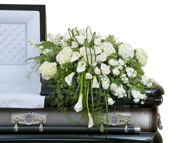 Elegant Love Casket Spray - Half