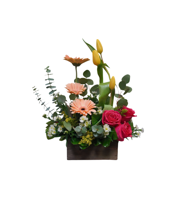EA-2 Arreglo de gerberas, rosas y tulipanes