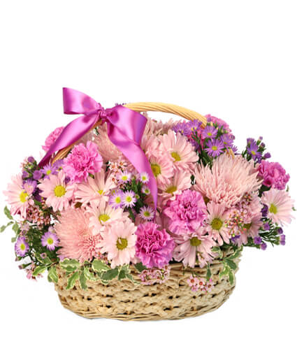 GENTLE DREAMS BASKET ARRANGEMENT