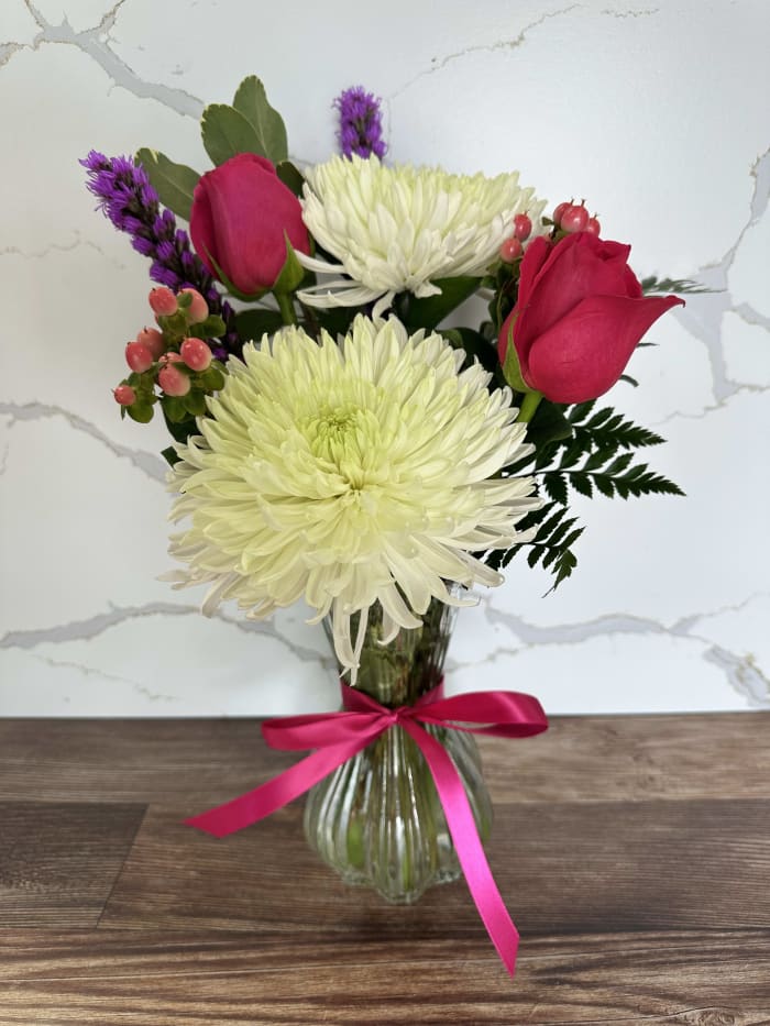 Mothers Day Mum Mixed Vase