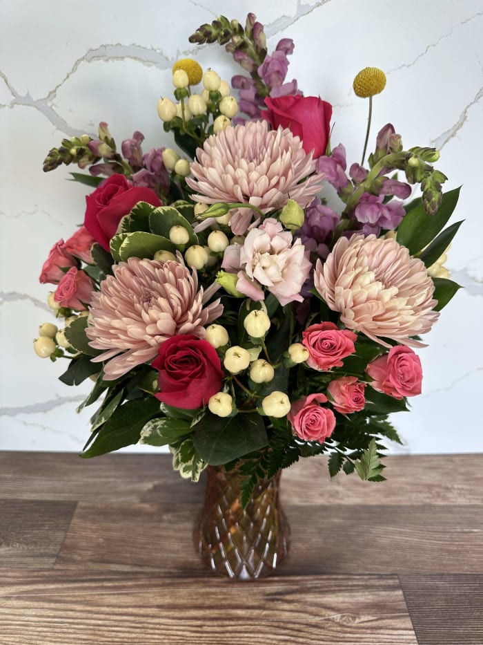 Mothers Day Sunshine Mixed Vase