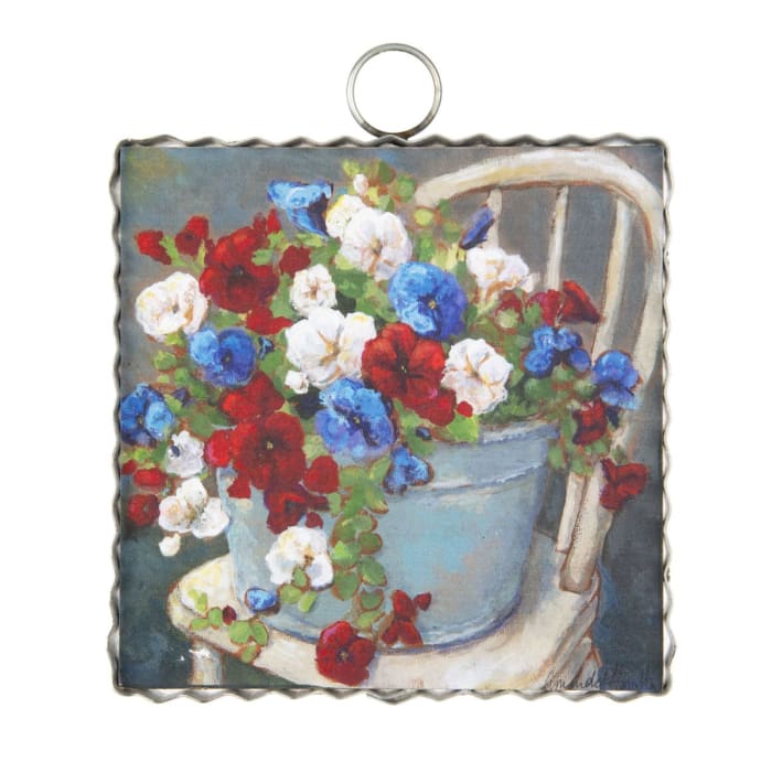 Mini Patriotic Petunias Print