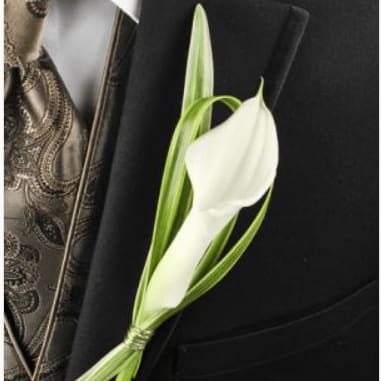 Classy Candlelight Boutonniere