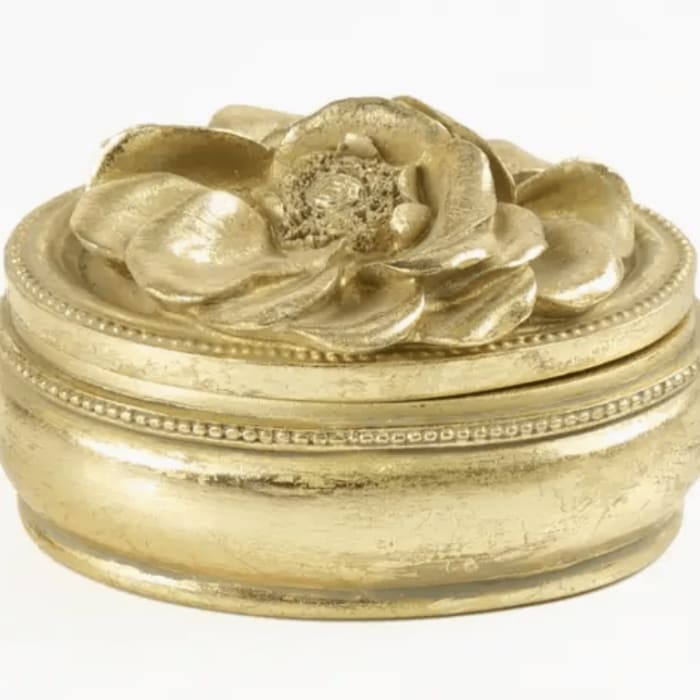 Seda France FrenchBlossom EtBlanc Medium Gold Candle