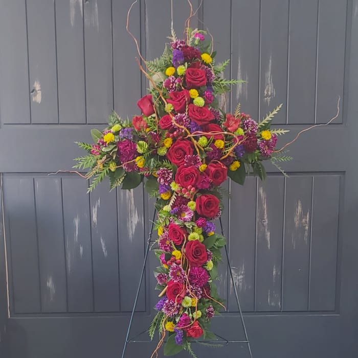 Homeward Rustic Rose Cross