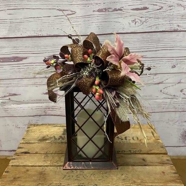 Bronzed Light Silk (Artificial) Lanterns