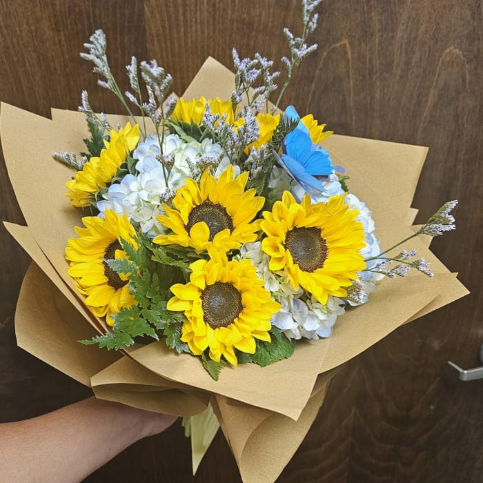 Sunflower Hill Wrap Bouquet