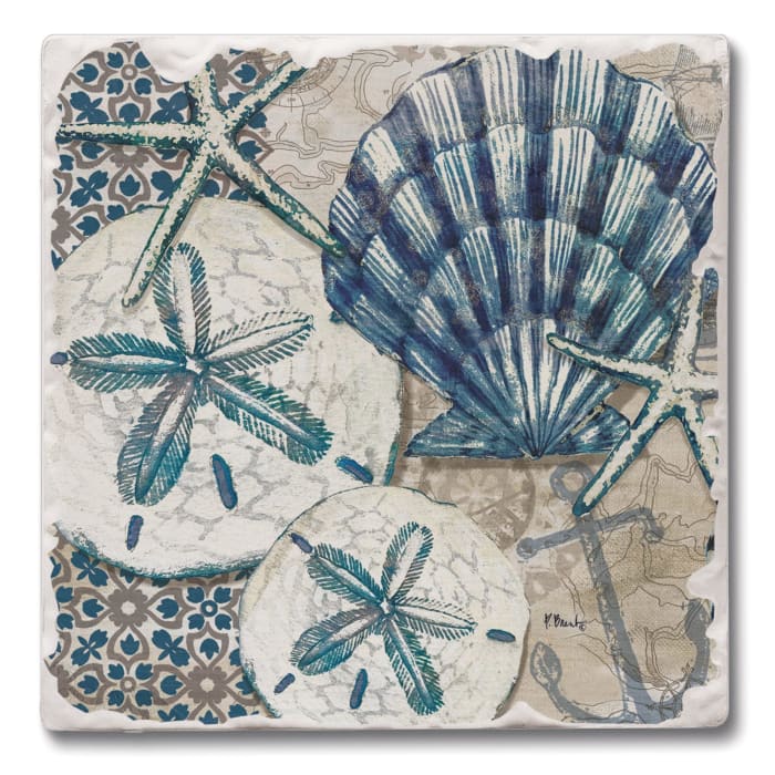 Tile Coaster - Tide Pool Shells