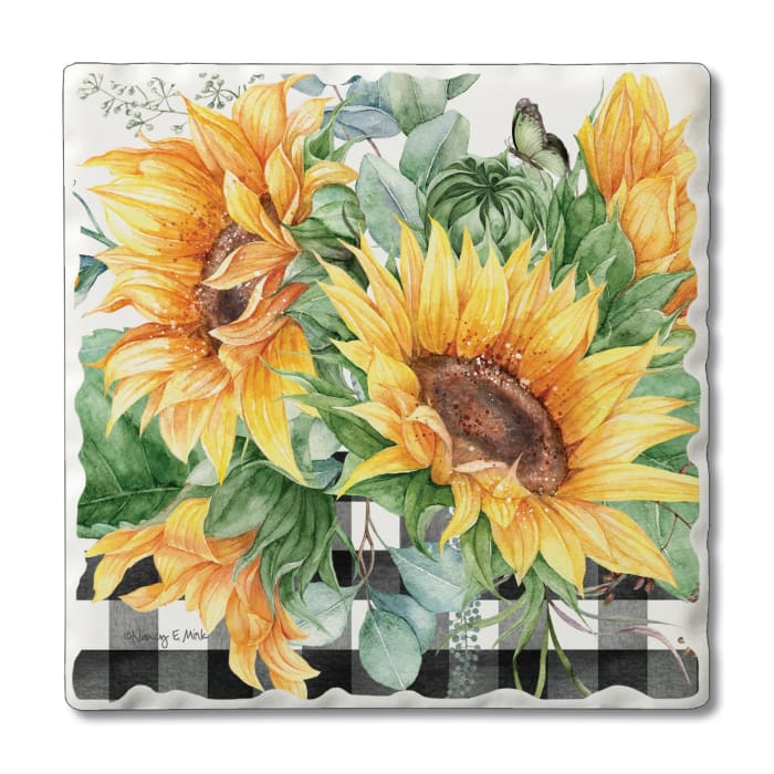 Tile Coaster - Sunflower Fields