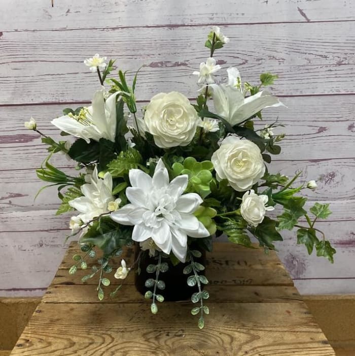 Pristine Blooms Silk (Artificial) Arrangement