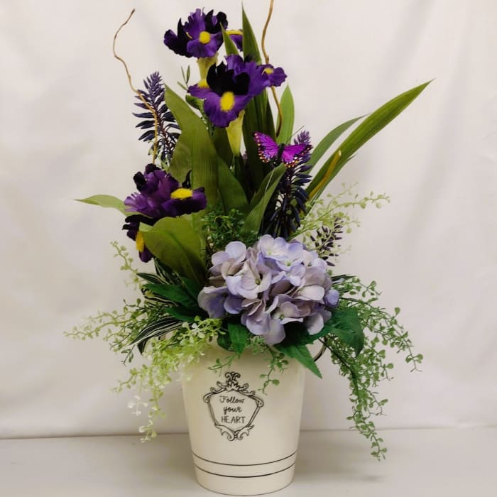 Purple Iris Delight Silk