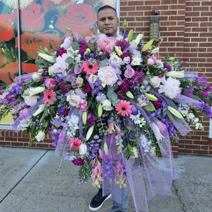 Purple Magic Casket Spray