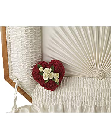 A DEVOTED HEART CASKET INSERT