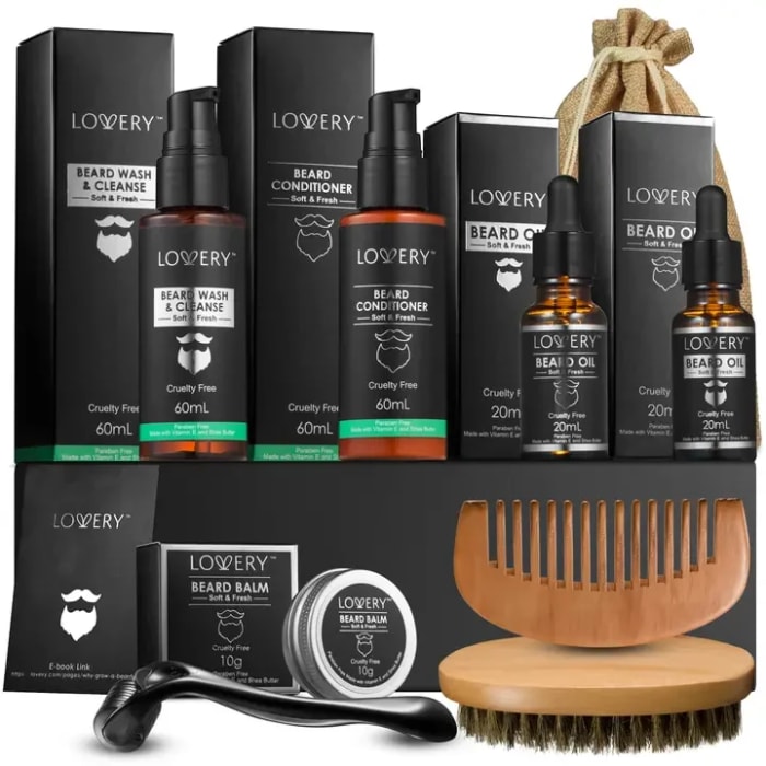 Beard Grooming & Growth Trimming Kit