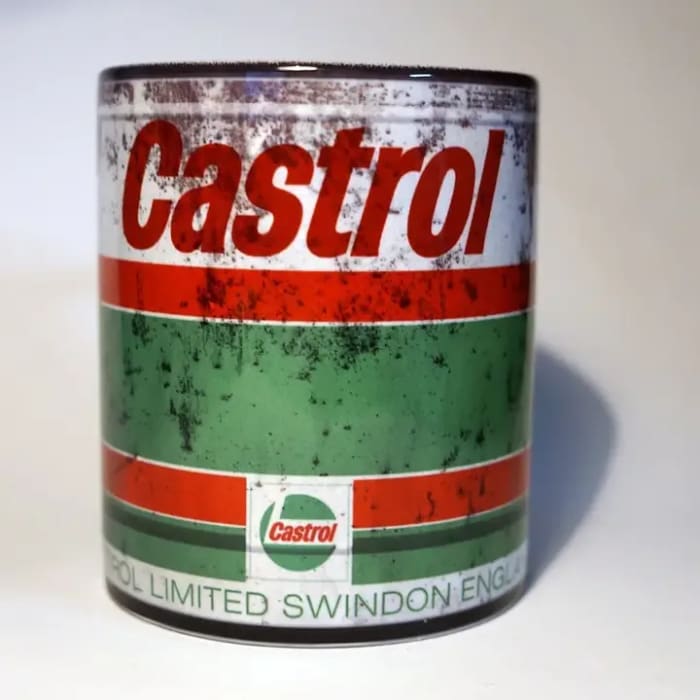 Castor Motor Oil Can Mug