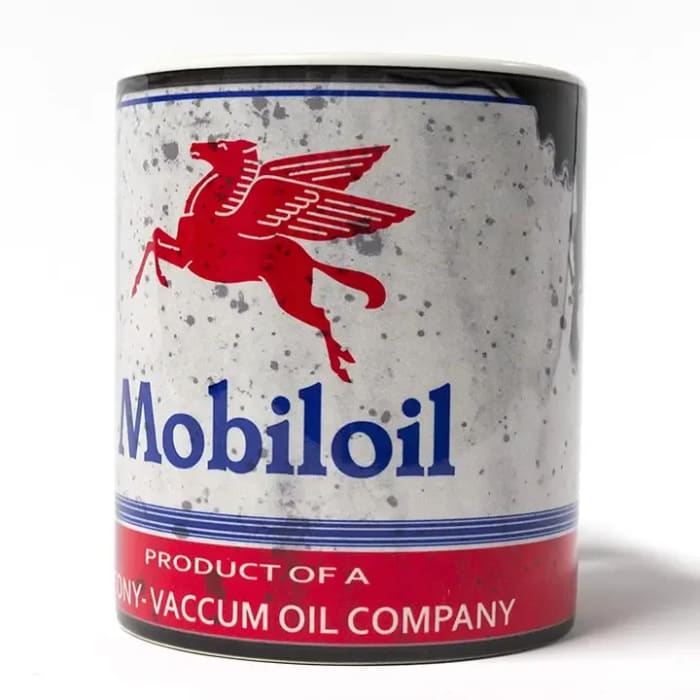 Mobil Lube Motor Oil Can Mug
