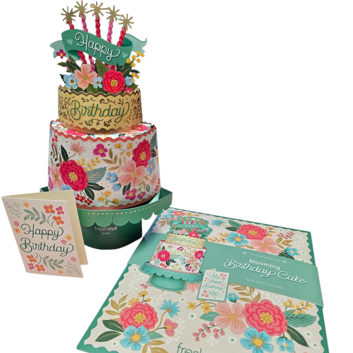 Blooming Birthday Cake Pop-up Card