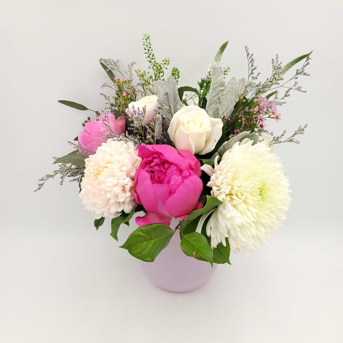 Petals of Pure Grace Vase Arrangement