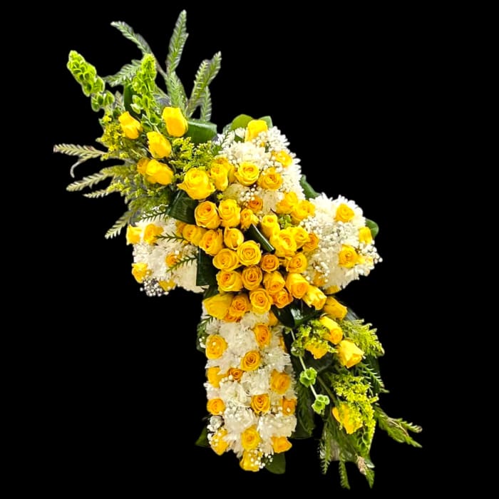 WHITE & YELLOW CROSS