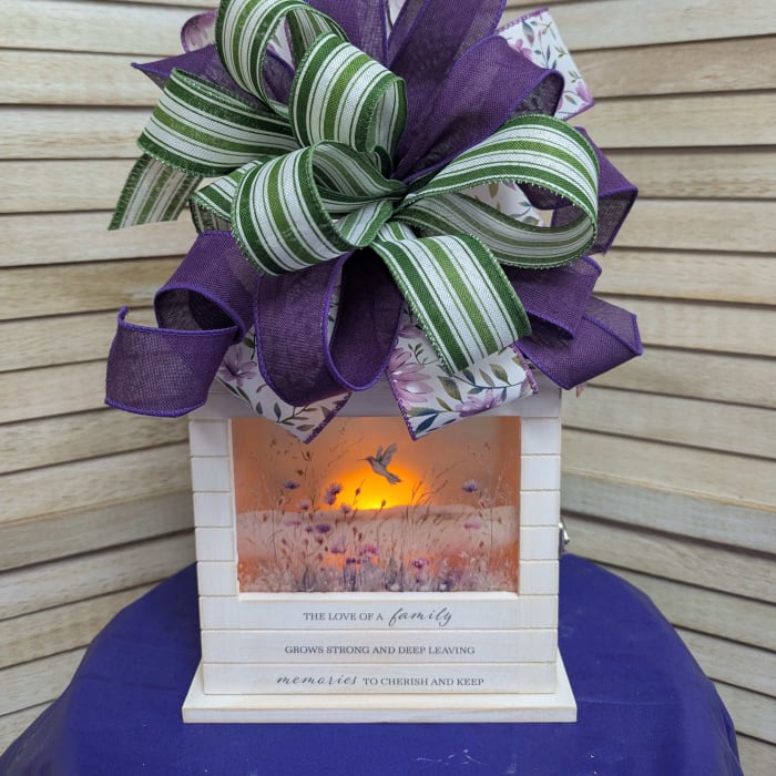 Watercolor Salt Lantern